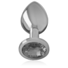 INTENSE - PLUG ANAL METAL ALUMINIO CON CRISTAL NEGRO TALLA L - Imagen 3