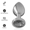 INTENSE - PLUG ANAL METAL ALUMINIO CON CRISTAL NEGRO TALLA L - Imagen 2
