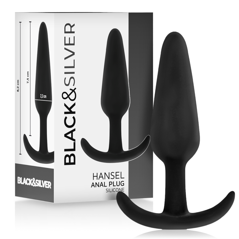 BLACKSILVER - HANSEL PLUG ANAL SILICONA CON ASA PEQUEÑO