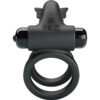 PRETTY LOVE - DOBLE ANILLO VIBRADOR CON ESTIMULADOR NEGRO - Imagen 3