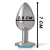 INTENSE - PLUG ANAL METAL ALUMINIO CORAZÓN AZUL TALLA S - Imagen 4