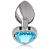 INTENSE - PLUG ANAL METAL ALUMINIO CORAZÓN AZUL TALLA S - Imagen 2