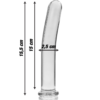 NEBULA SERIES BY IBIZA - MODELO 9 DILDO CRISTAL TRANSPARENTE 15.5 CM -O- 2.5 CM - Imagen 4