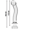 NEBULA SERIES BY IBIZA - MODELO 18 DILDO CRISTAL TRANSPARENTE 18.5 CM -O- 3.5 CM - Imagen 4