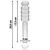 NEBULA SERIES BY IBIZA - MODELO 20 DILDO CRISTAL TRANSPARENTE 20.5 CM -O- 3 CM - Imagen 4