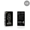 NEBULA SERIES BY IBIZA - MODELO 1 PLUG CRISTAL TRANSPARENTE 10.5 CM -O- 3 CM - Imagen 2