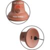 KING COCK - ÉLITE DILDO REALÍSTICO VIBRADOR  SILICONA 20.3 CM CARAMELO - Imagen 4