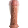 KING COCK - ÉLITE DILDO REALÍSTICO VIBRADOR  SILICONA 20.3 CM CARAMELO - Imagen 3