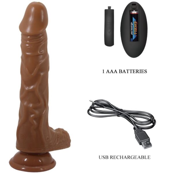 BAILE - BODACH VIBRADOR REALISTA CON VENTOSA CONTROL REMOTO - Imagen 5