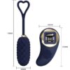 PRETTY LOVE - VIVIAN HUEVO VIBRADOR CONTROL REMOTO AZUL - Imagen 5