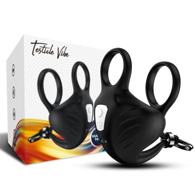 ARMONY - MANTA SCROTUM VIBRATOR RING REMOTE CONTROL BLACK - Imagen 5