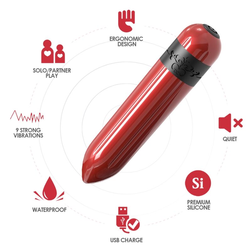 ARMONY - ROCKET VIBRATOR BULLET REMOTE CONTROL FUCHSIA - Imagen 3
