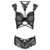 LIVCO CORSETTI FASHION - PALMENOM LC 90614 SUJETADOR + PANTY NEGRO - Imagen 3