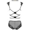 LIVCO CORSETTI FASHION - PALMENOM LC 90614 SUJETADOR + PANTY NEGRO - Imagen 4