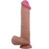 PRETTY LOVE - SLIDING SKIN SERIES DILDO REALÍSTICO CON VENTOSA PIEL DESLIZANTE MORENO 26 CM - Imagen 3