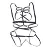 SUBBLIME - ARNÉS DE CUERPO CORREAS AJUSTABLE CUERO NEGRO TALLA ÚNICA - Imagen 4