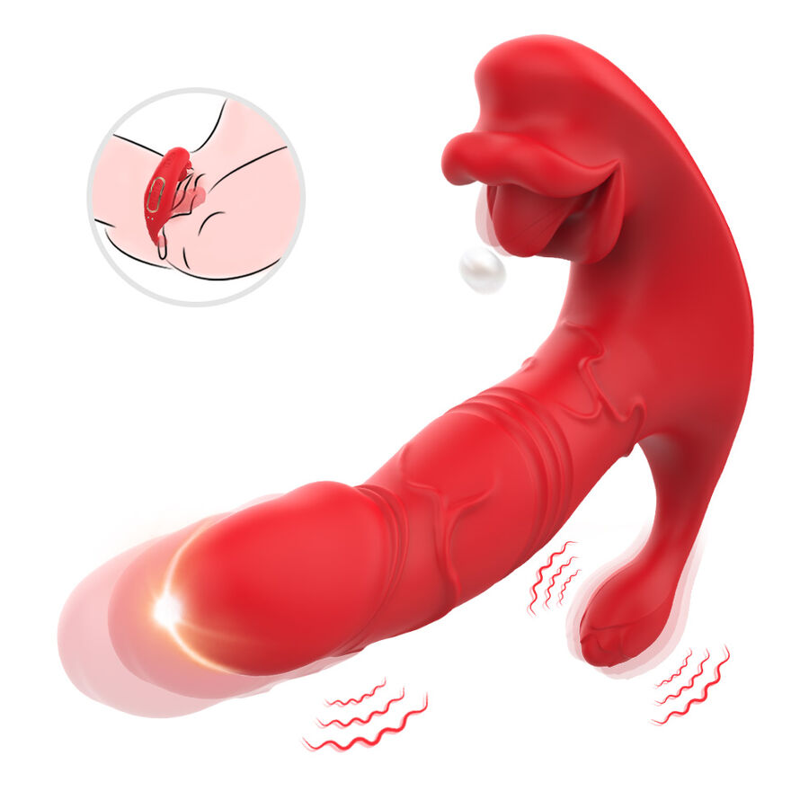 ARMONY - ANAL VIBRATOR PANTY C AND G-SPOT STIMULATOR REMOTE CONTROL RED - Imagen 2