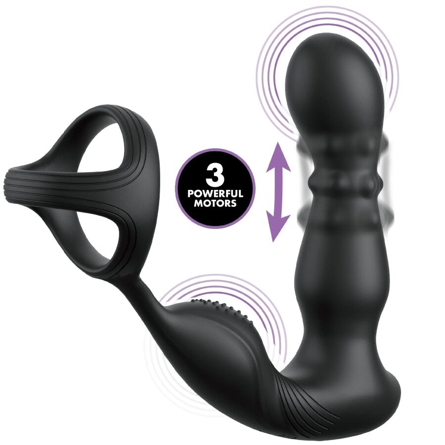 ANAL FANTASY ELITE COLLECTION - ANILLO Y MASAJEADOR ANAL VIBRADOR CON CONTROL REMOTO - Imagen 2
