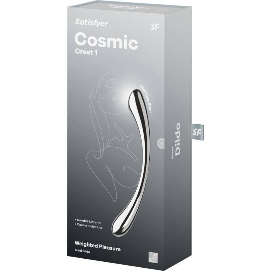 SATISFYER - COSMIC CREST 1 DILDO ACERO INOXIDABLE DOBLE USO - Imagen 5