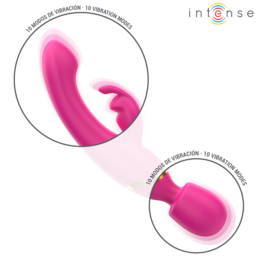 INTENSE - WINONA DOBLE VIBRADOR RABBIT WAND - Imagen 5