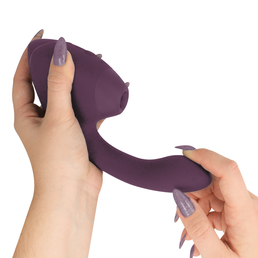 WOMANIZER - DUO NEXT ESTIMULADOR VIBRADOR DUAL CLÍTORIS PUNTOG MORADO - Imagen 4