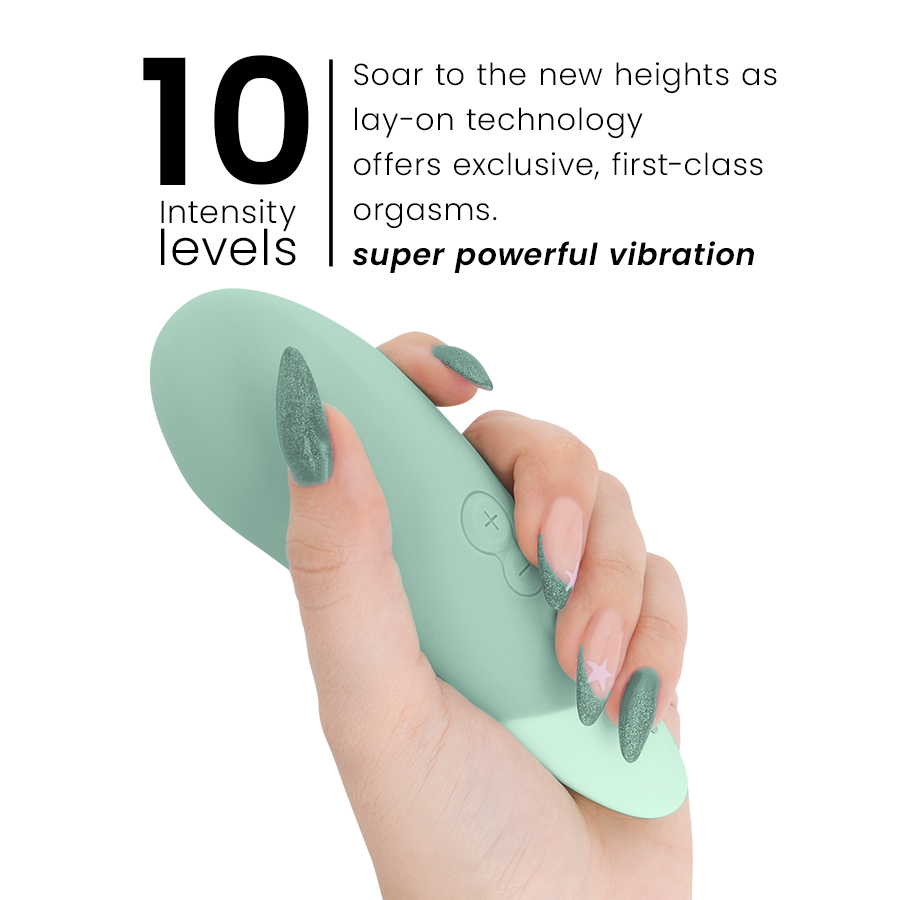 WOMANIZER - VIBE VIBRADOR LAY-ON SILENCIOSO VERDE CLARO - Imagen 5