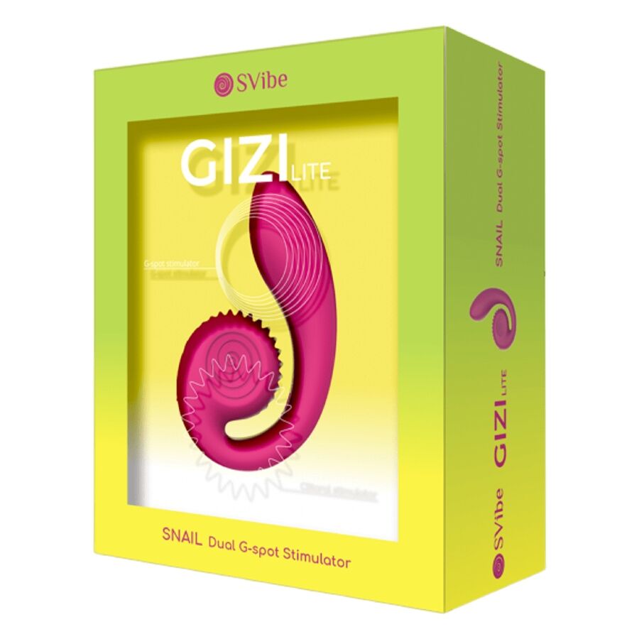 SNAIL VIBE - GIZI LITE VIBRADOR DUAL PUNTO G Y CLÍTORIS ROSA - Imagen 4