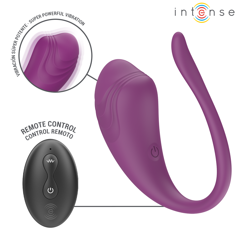 INTENSE - OLIVIA HUEVO VIBRADOR MORADO CONTROL REMOTO - Imagen 2