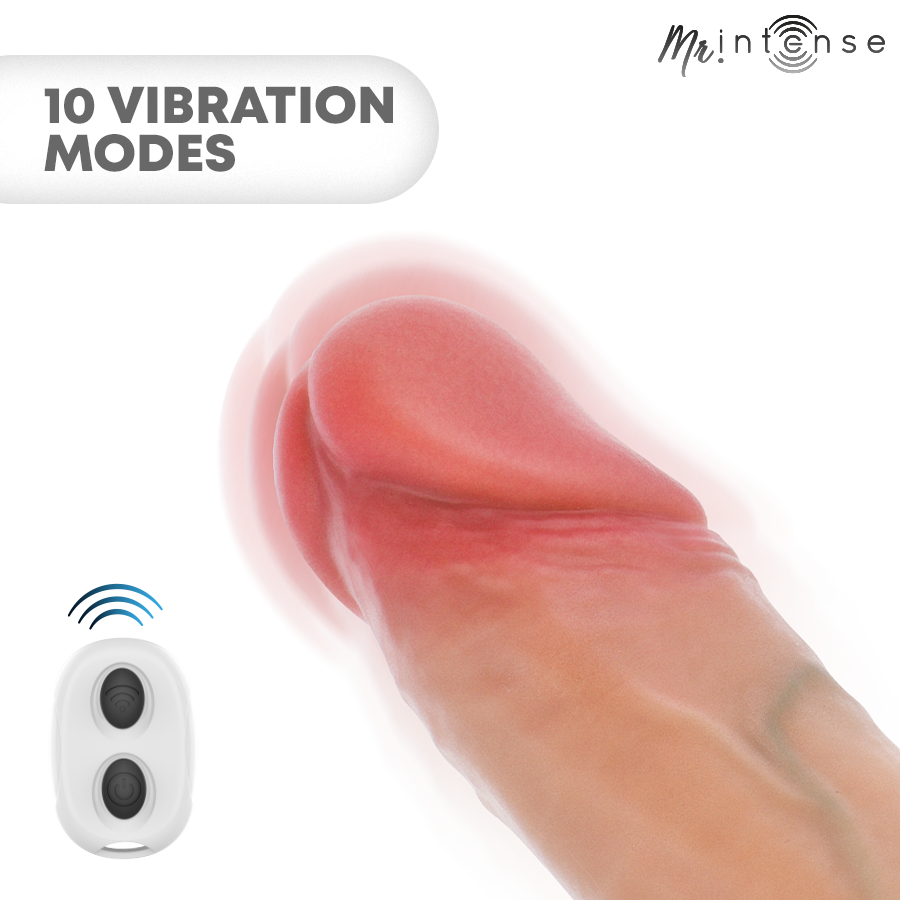 MR INTENSE - ARNOLD M ULTRA-REALISTIC VIBRATING PENIS SLEEVE 14.5 CM -Ø- 4 CM - Imagen 2
