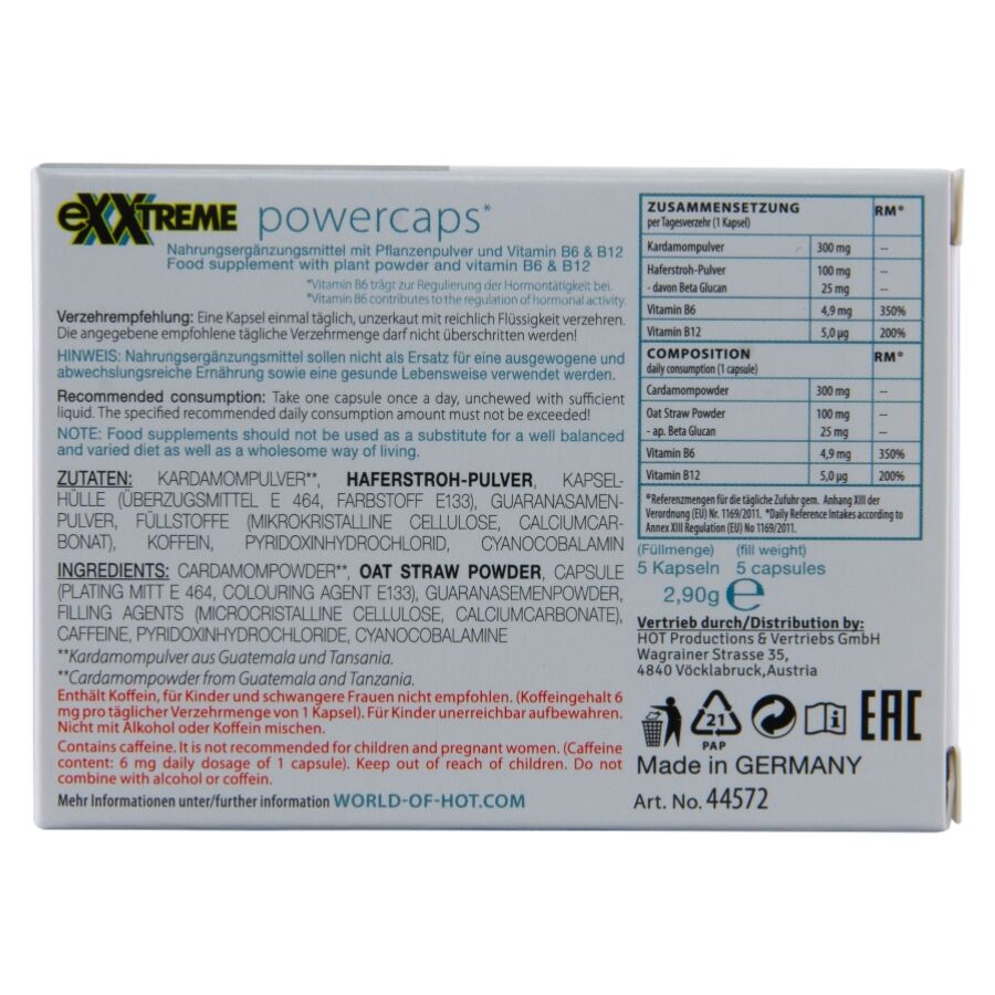HOT - EXXTREME POWER CAPS MAN 5 UNITS - Imagen 4