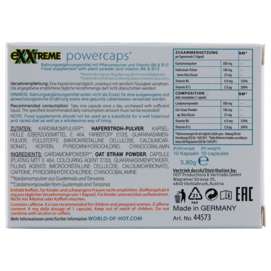 HOT - EXXTREME POWER CAPS MAN 10 UNITS - Imagen 4