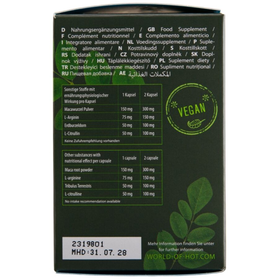 HOT - MORINGA MEN CAPS MAN 60 UNITS - Imagen 4