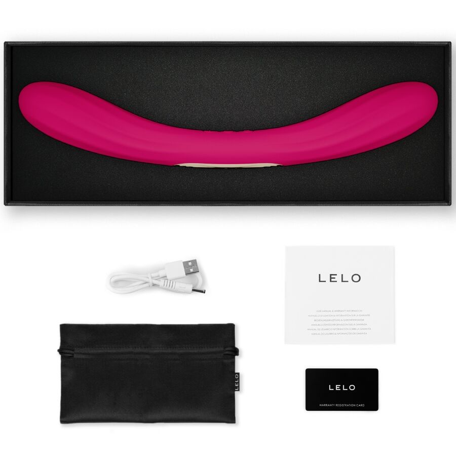 LELO - BOOMERANG DOUBLE ENDED VIBRATOR CERISE - Imagen 3