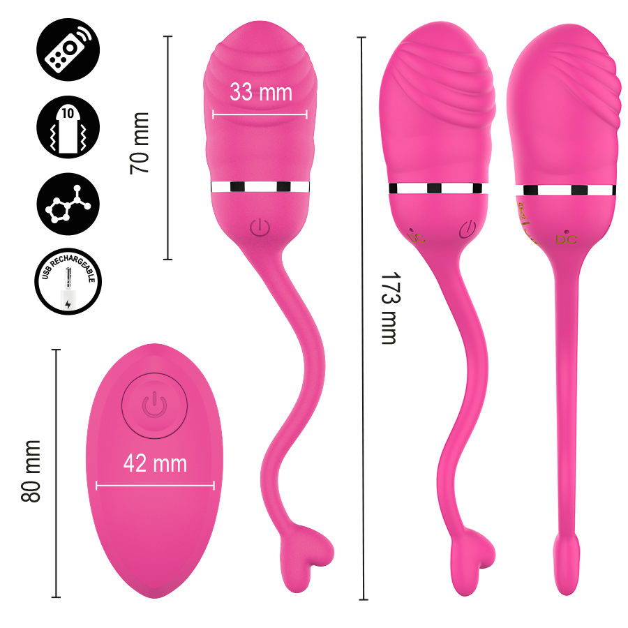 INTENSE - SOOKIE REMOTE CONTROL VIBRATING EGG PINK - Imagen 4