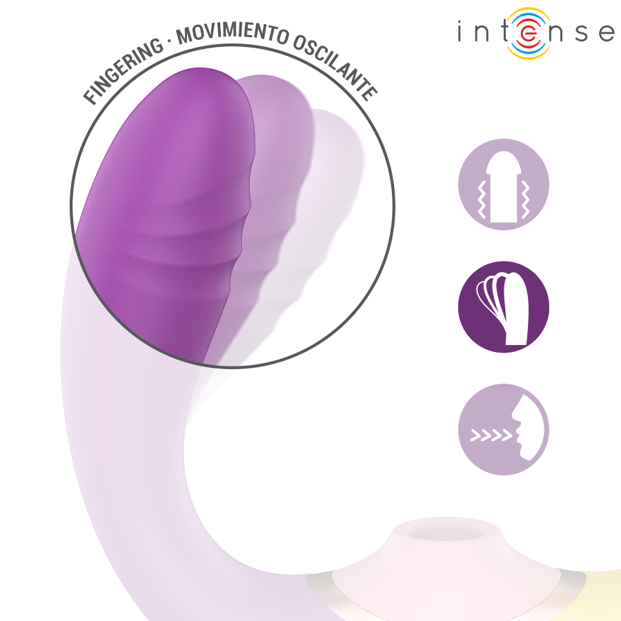 INTENSE - WILLOW 3-IN-1 SUCTION AND VIBRATION STIMULATOR - Imagen 4