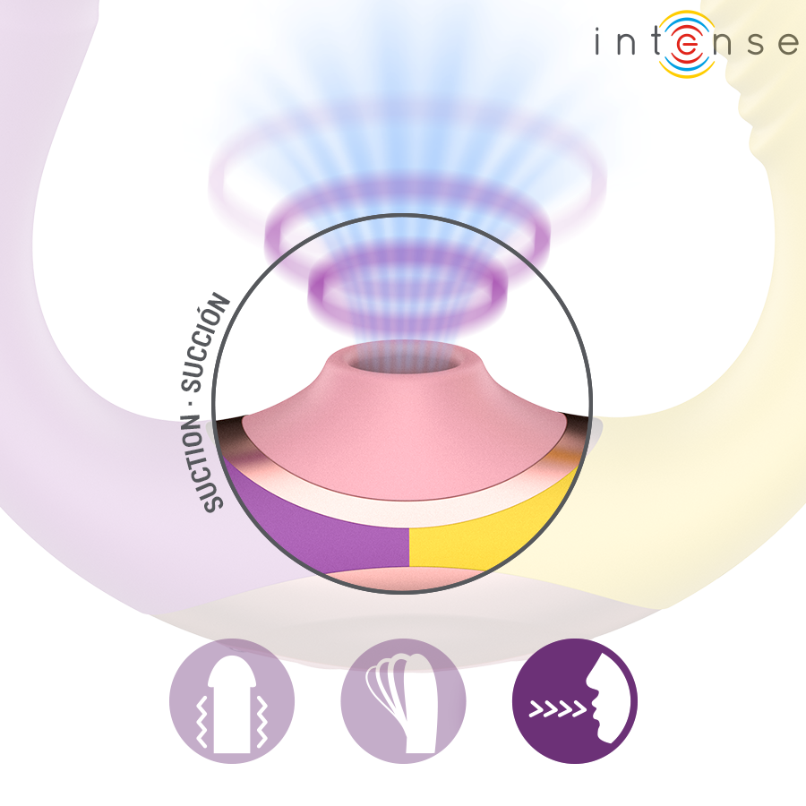 INTENSE - WILLOW 3-IN-1 SUCTION AND VIBRATION STIMULATOR - Imagen 3