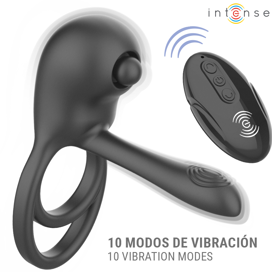 INTENSE - SPIKE REMOTE CONTROL VIBRATING PENIS RING - Imagen 3