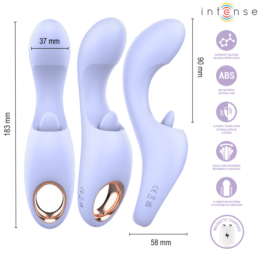INTENSE - ANYA MULTIFUNCTION VIBRATION AND MOVEMENT STIMULATOR - Imagen 4