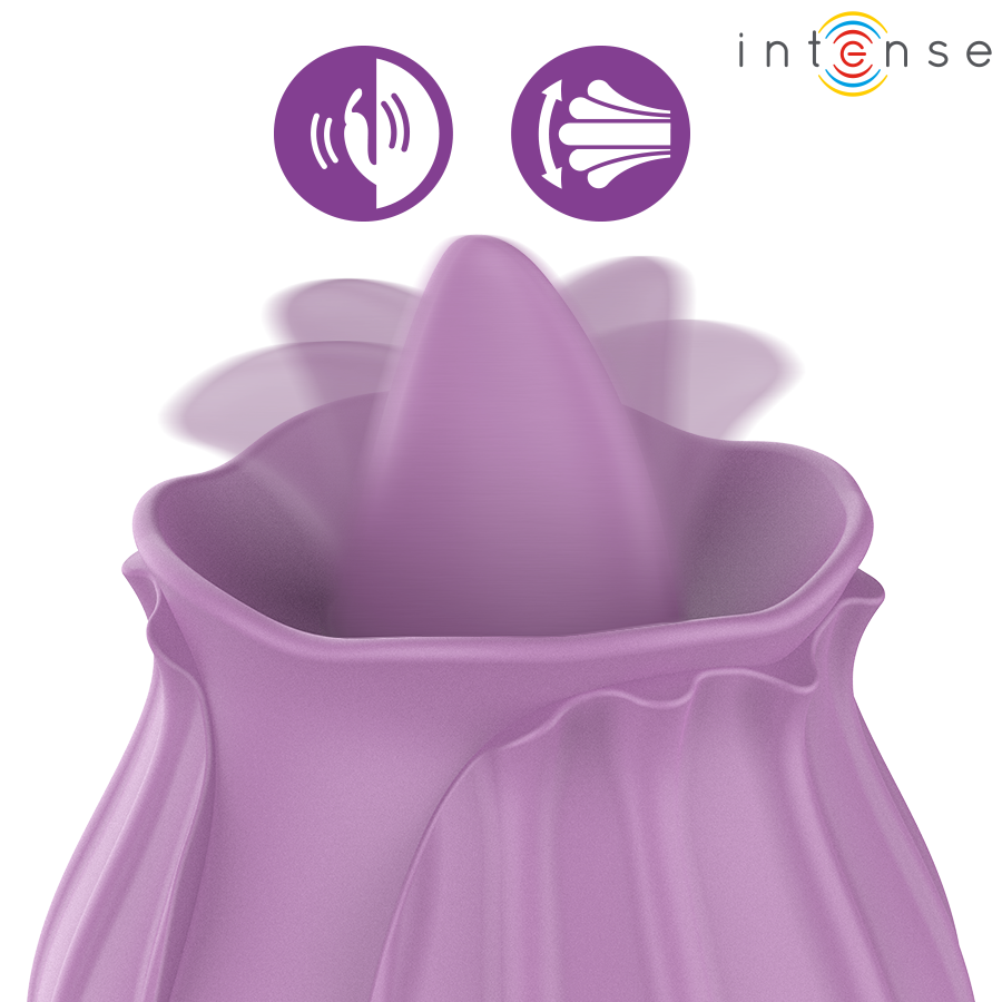 INTENSE - AZALEA FLOWER CLIT STIMULATING 10 VIBRATIONS PURPLE - Imagen 2