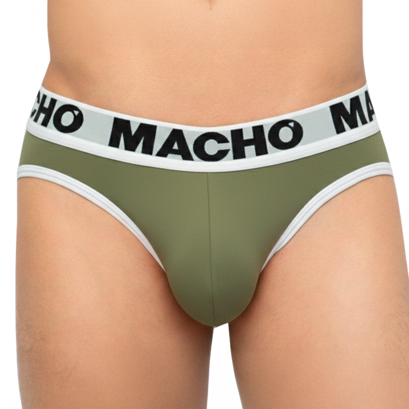 MACHO - MCH013 SLIP VERDE MILITAR S - Imagen 2