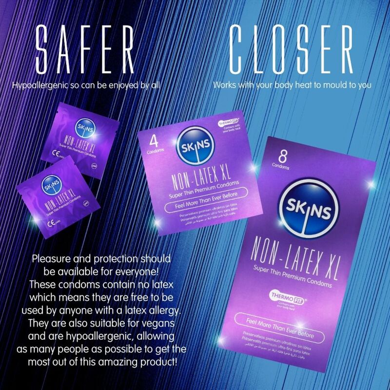 SKINS - LATEX-FREE CONDOMS XL PACK OF 4 - Imagen 4