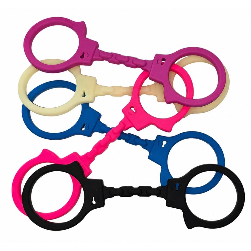 DIABLO PICANTE - SILICONE HANDCUFFS MAUVE - Imagen 2