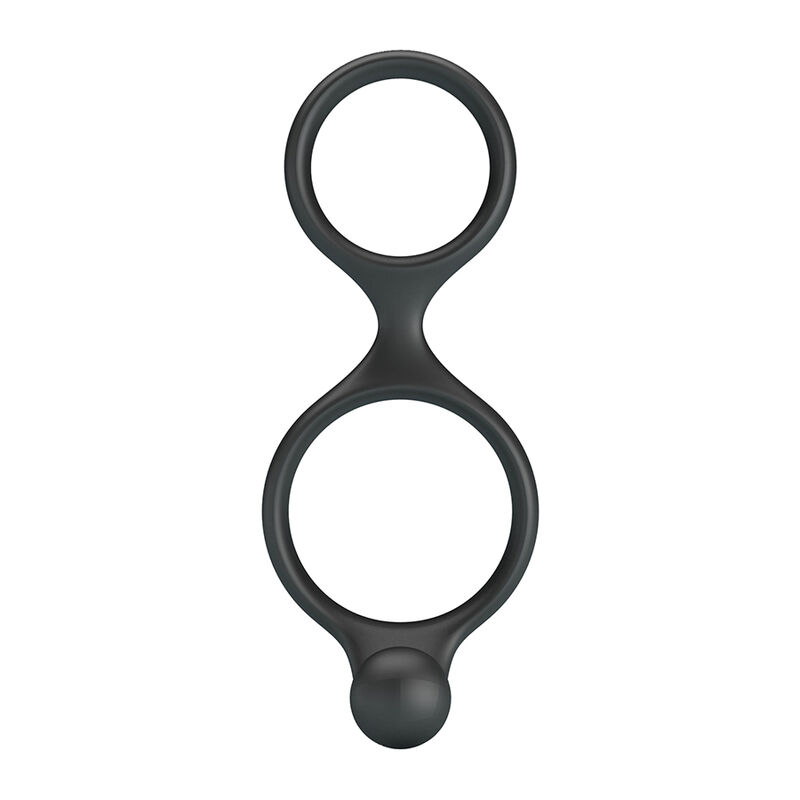 CRAZY BULL - FLORIAN DOUBLE COCK AND BALL RING BLACK - Imagen 3