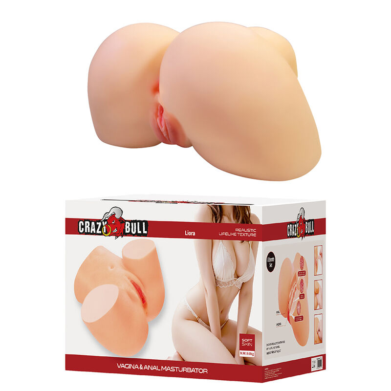 CRAZY BULL - LIORA XXL DOUBLE VAGINAL AND ANAL MASTURBATOR - Imagen 2