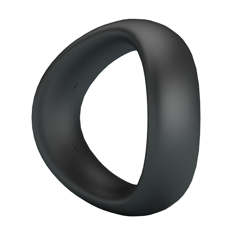 CRAZY BULL - VALEN ERGONOMIC SILICONE COCK RING BLACK - Imagen 5