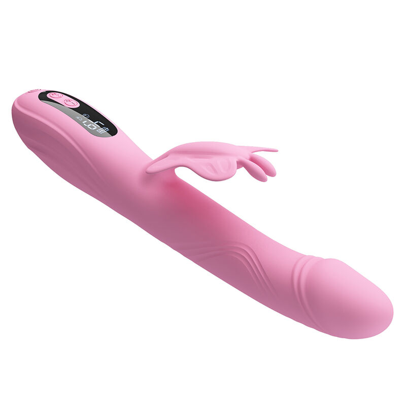 PRETTY LOVE - BELLA RABBIT VIBRATOR WITH BUTTERFLY STIMULATION AND LED PINK - Imagen 5