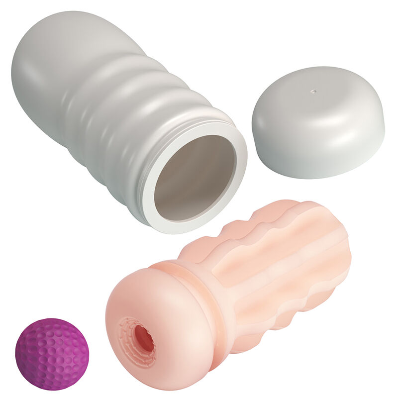 PRETTY LOVE - FLORA VAGINA MASTURBATOR WITH SUCTION CUP AND INTERNAL TEXTURES - Imagen 4