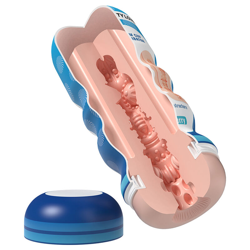 PRETTY LOVE - SHERRY VAGINA MASTURBATOR WITH SUCTION CUP AND INTERNAL TEXTURES - Imagen 5