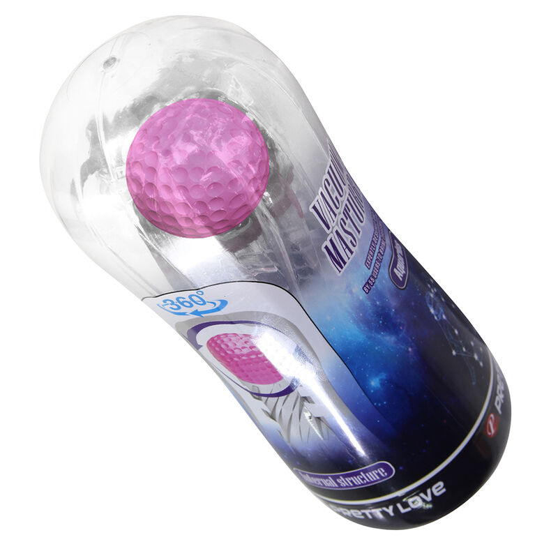 PRETTY LOVE - 360 TEXTURED MASTURBATION CUP CLEAR - Imagen 2