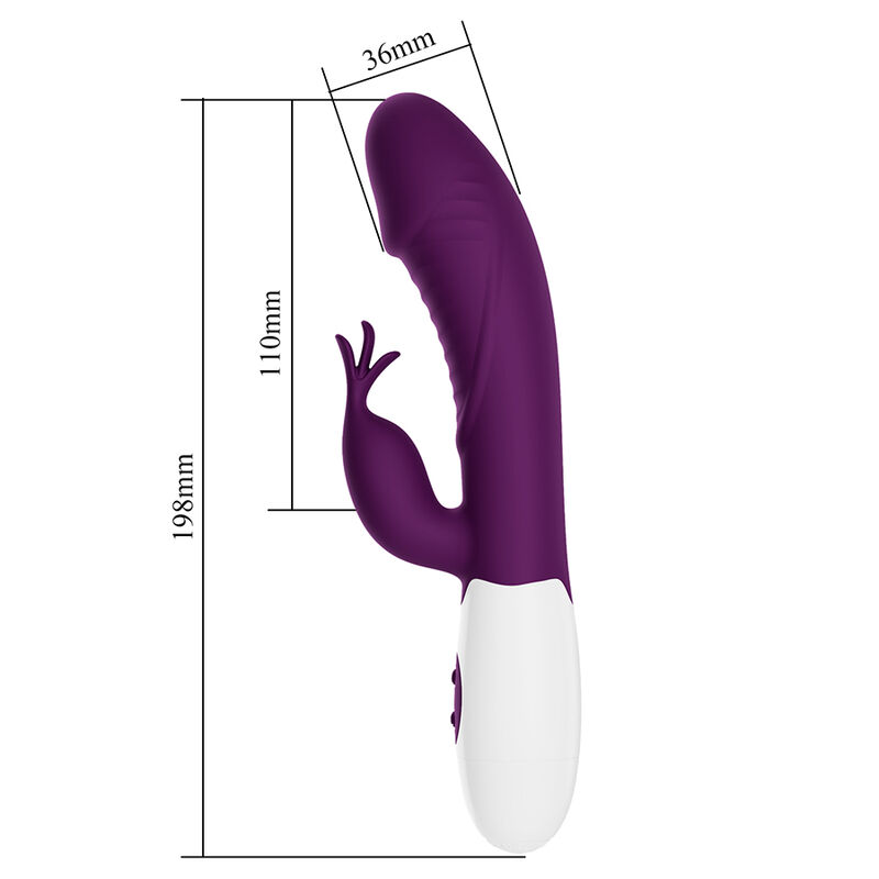 PRETTY LOVE - ROGUE MUSE 30 FUNCTION RABBIT VIBRATOR PURPLE - Imagen 5